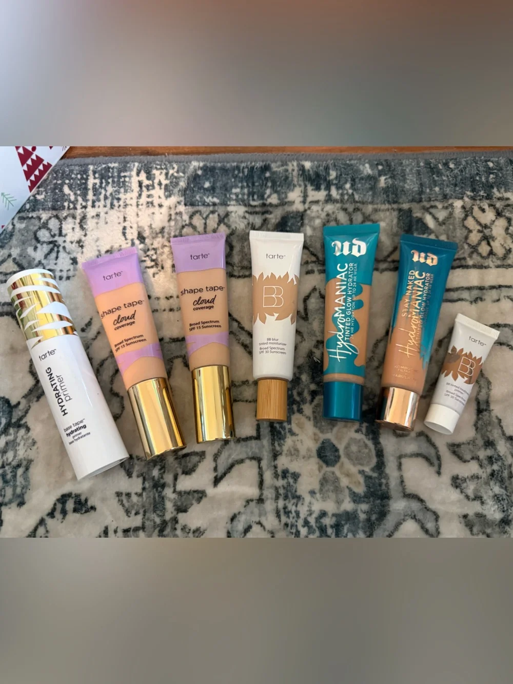 tarte Hydrating Primer & Tint Bundle in White, Purple, Gold and Teal all new